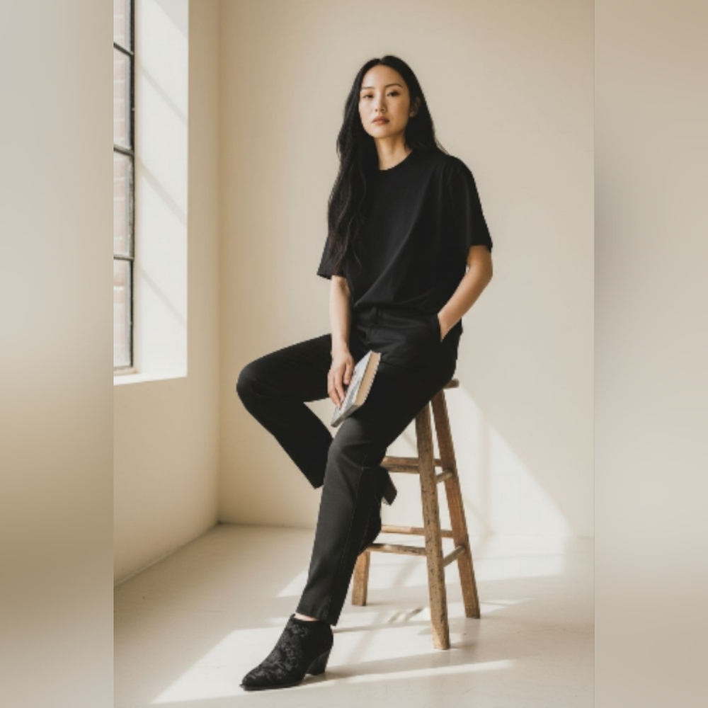 Embroidered Ankle Boots - image 1